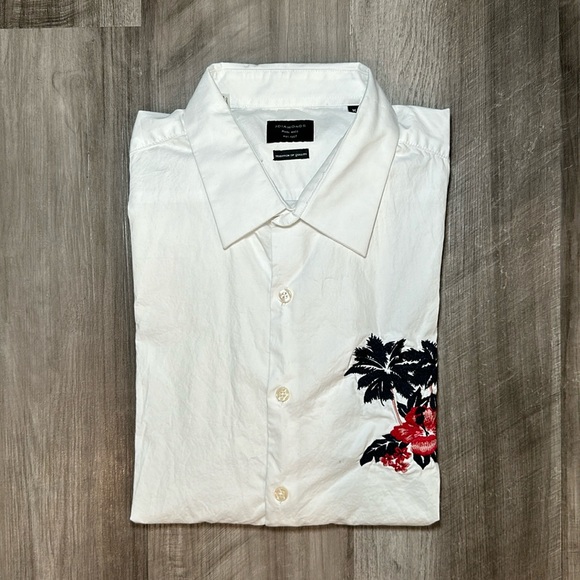 7 Diamonds Party Lights Long Sleeve Button Down Shirt - Medium - Picture 1 of 7